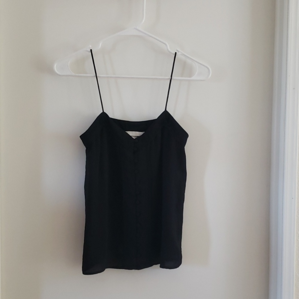 H&M black buttoned & thin strapped cami